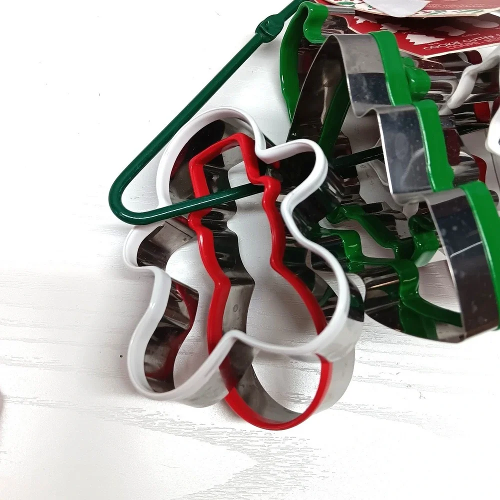 Ciroa Christmas Cookie Cutter Set 10pc‎ Stainless Steel Holiday Baking Shapes